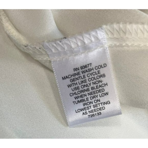 Liz Claiborne women long sleeve, size s, color white/black, button down - Picture 9 of 12